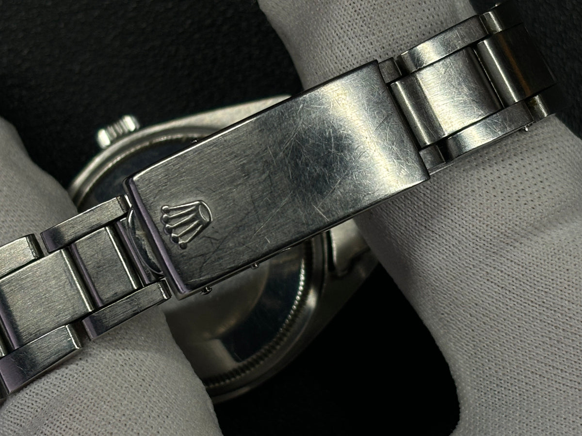 Rolex coronet clasp on stainless-steel Oyster bracelet for vintage Rolex Air-King-Date Precision ref. 5700